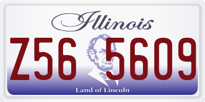 IL license plate Z565609