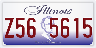 IL license plate Z565615