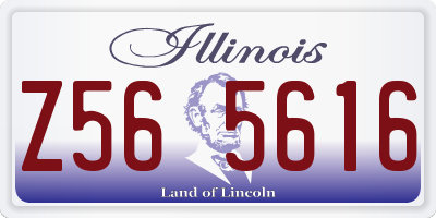 IL license plate Z565616