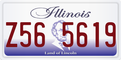 IL license plate Z565619