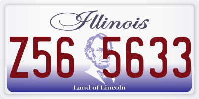 IL license plate Z565633