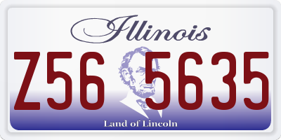 IL license plate Z565635