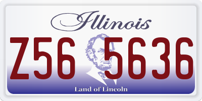 IL license plate Z565636