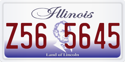 IL license plate Z565645