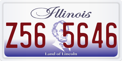 IL license plate Z565646