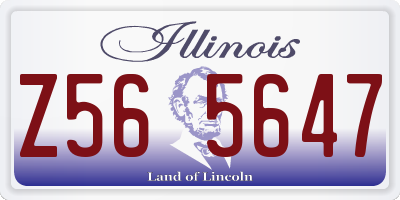 IL license plate Z565647