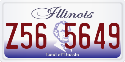 IL license plate Z565649