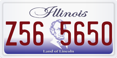 IL license plate Z565650