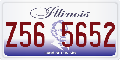 IL license plate Z565652