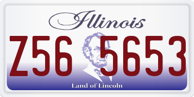 IL license plate Z565653