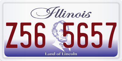 IL license plate Z565657