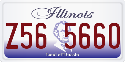 IL license plate Z565660