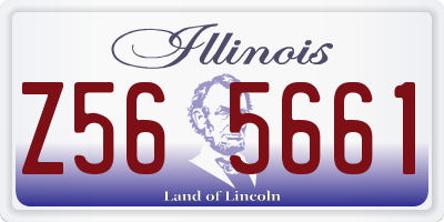 IL license plate Z565661