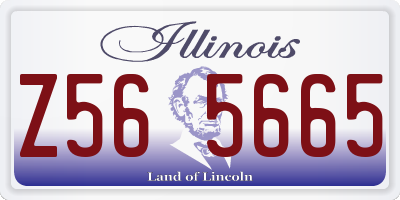 IL license plate Z565665