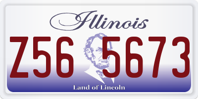 IL license plate Z565673