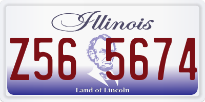 IL license plate Z565674
