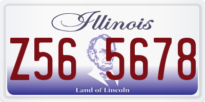 IL license plate Z565678