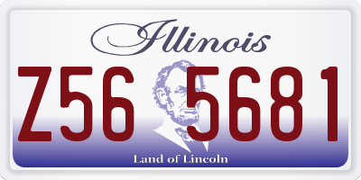 IL license plate Z565681
