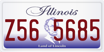 IL license plate Z565685