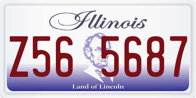 IL license plate Z565687