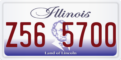 IL license plate Z565700
