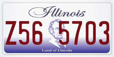 IL license plate Z565703
