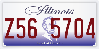IL license plate Z565704