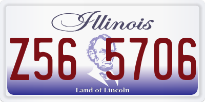 IL license plate Z565706