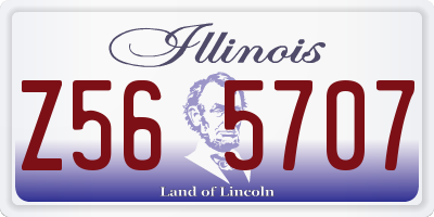 IL license plate Z565707