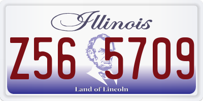 IL license plate Z565709