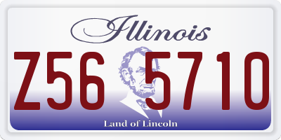 IL license plate Z565710