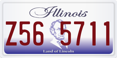 IL license plate Z565711