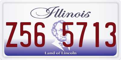 IL license plate Z565713
