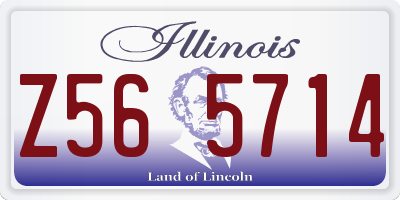 IL license plate Z565714