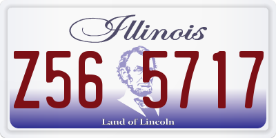 IL license plate Z565717
