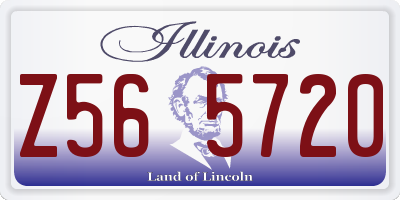IL license plate Z565720