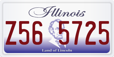 IL license plate Z565725