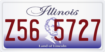 IL license plate Z565727