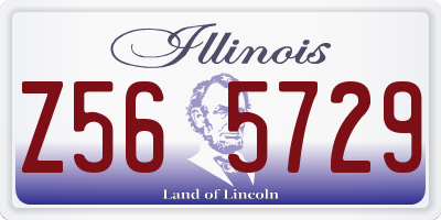 IL license plate Z565729