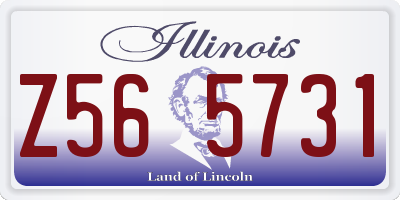 IL license plate Z565731