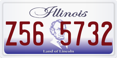 IL license plate Z565732