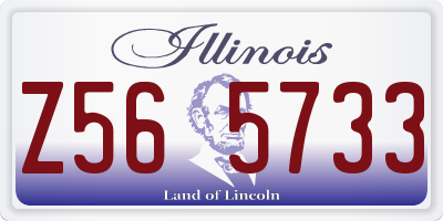IL license plate Z565733