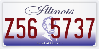 IL license plate Z565737