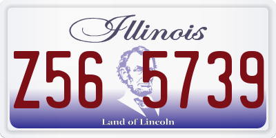 IL license plate Z565739