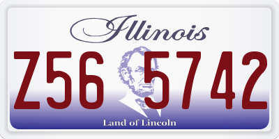 IL license plate Z565742