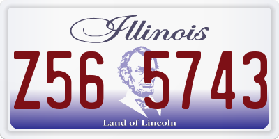 IL license plate Z565743