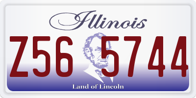 IL license plate Z565744