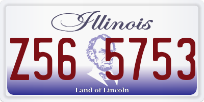 IL license plate Z565753