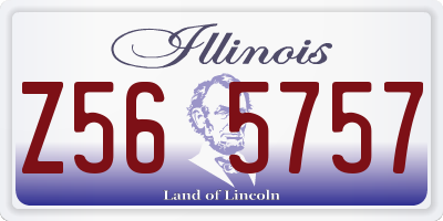 IL license plate Z565757