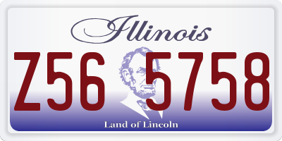 IL license plate Z565758